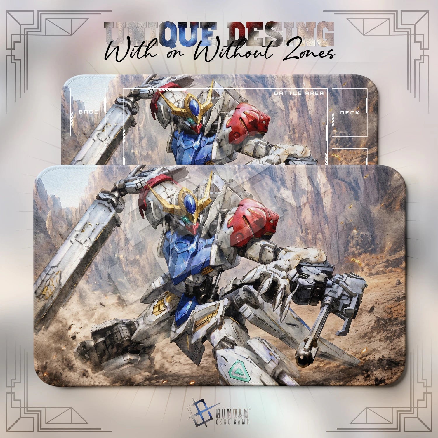 Barbatos Salvage Playmat - Gundam TCG Card Game Mat