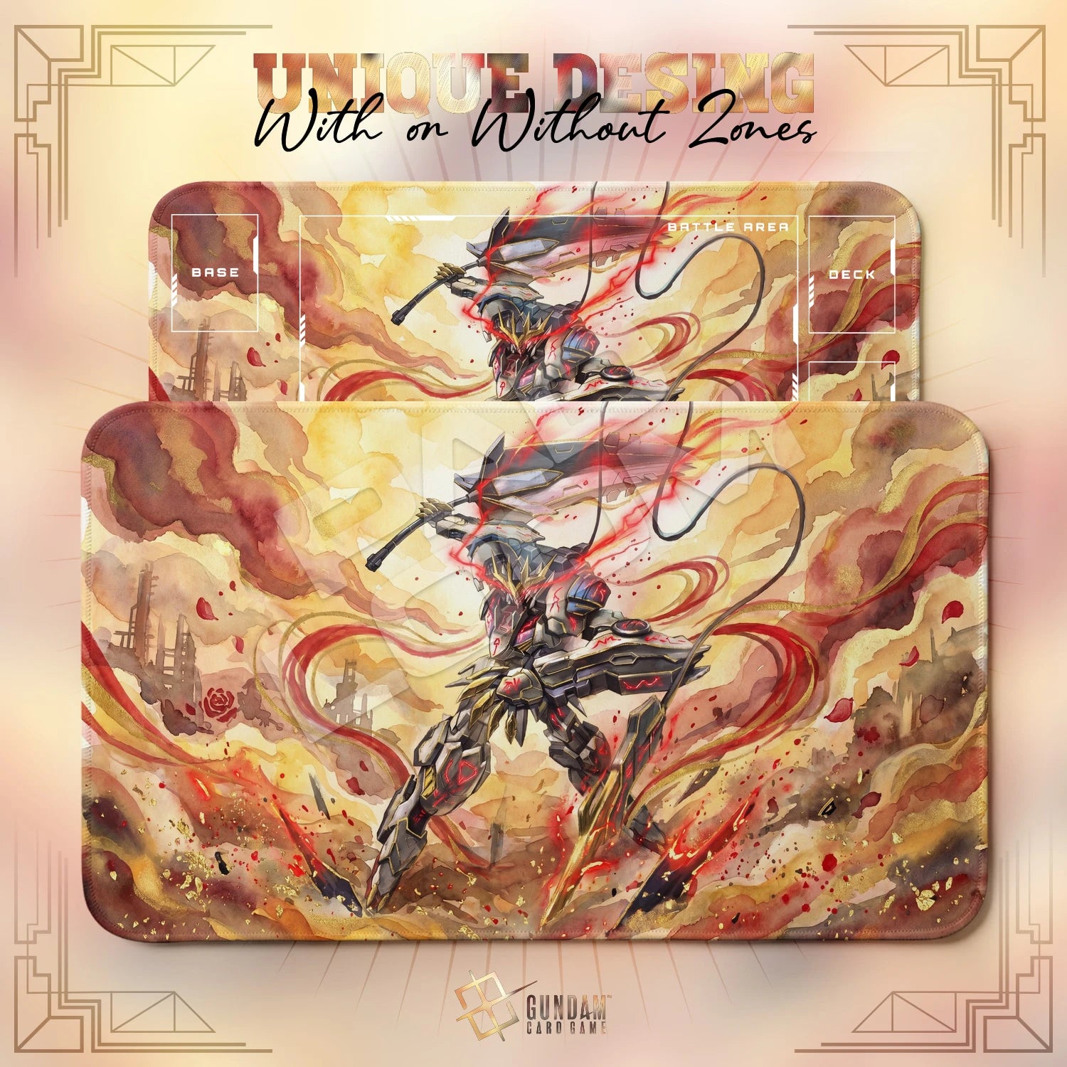 Barbatos Wrath Playmat - Gundam TCG Card Game Mat