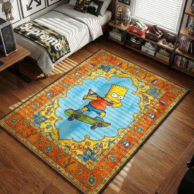 Bart Slingshot Skater Rug - The Simpsons Room Mat