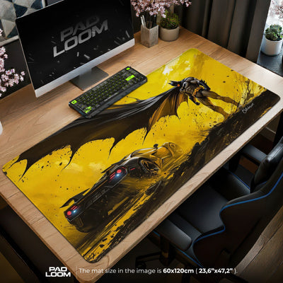 Batman Golden Pursuit Mouse Pad - DC Desk Mat