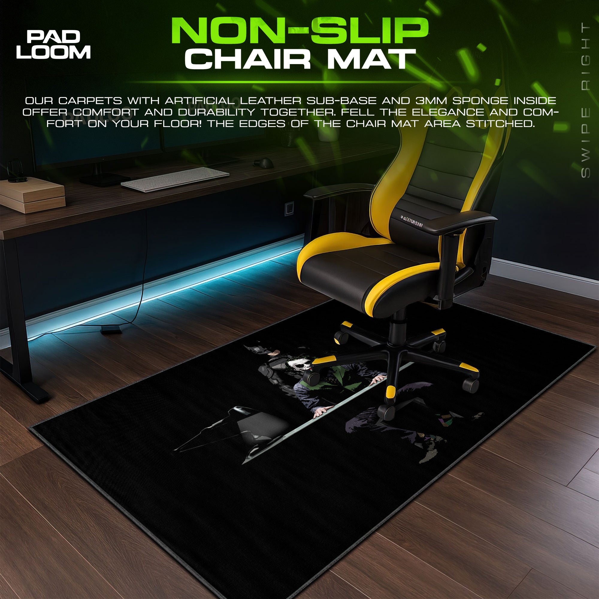 Batman Joker Mouse Pad, Interrogation Scene Game Desk Mat