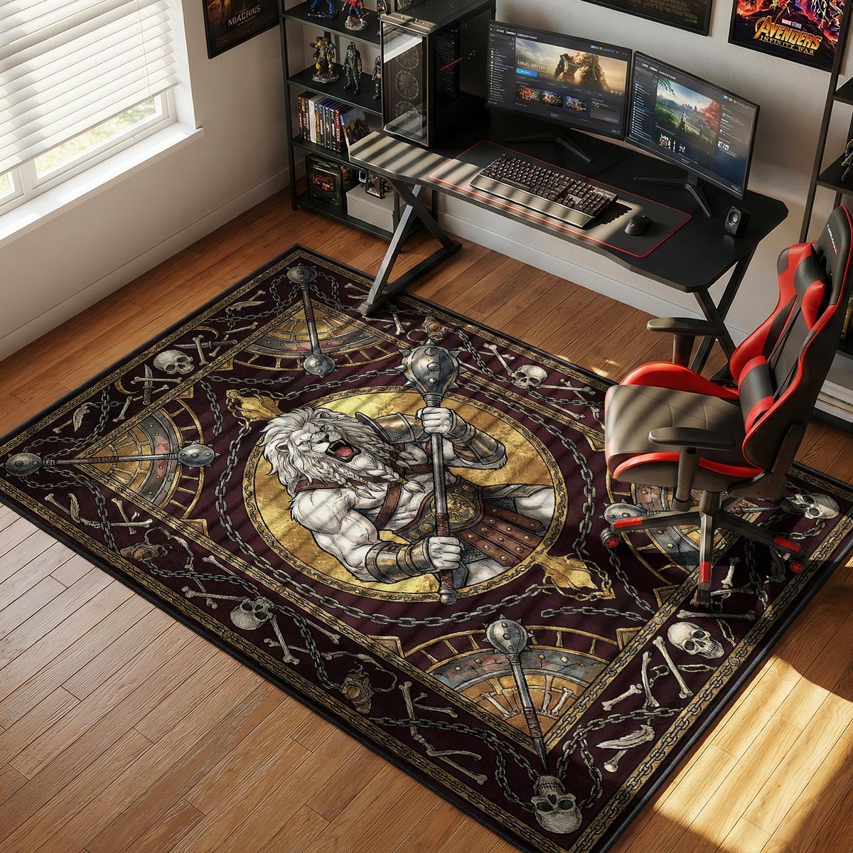 Battle Beast Gladiator Invincible Room rug — main product view