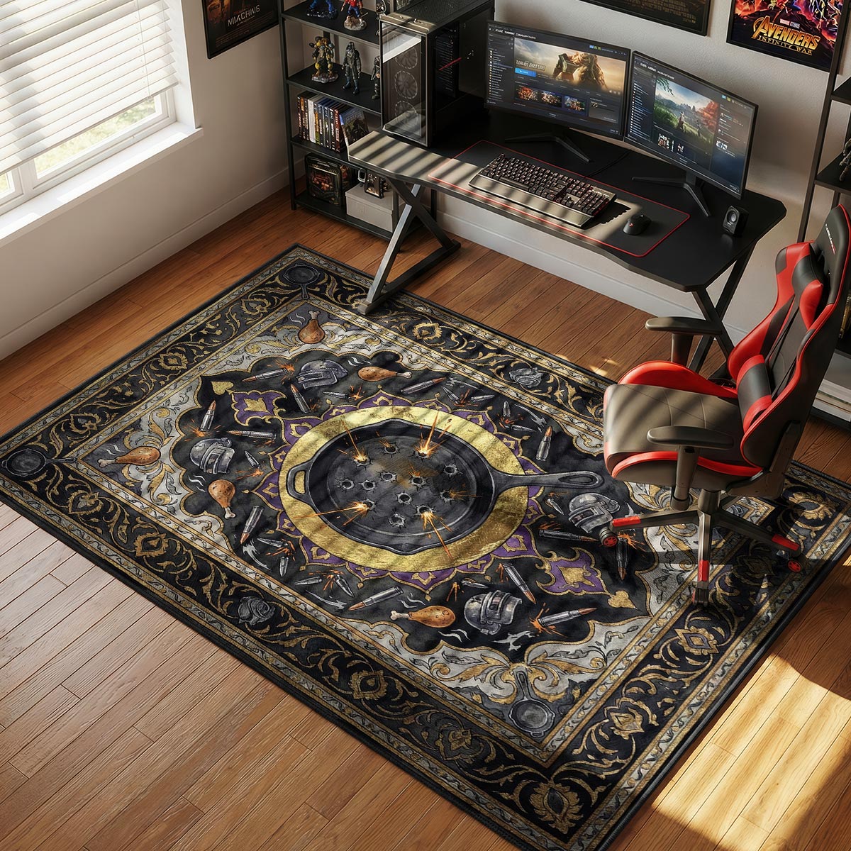 Battle Pan Ricochet Rug - PUBG Chair Mat