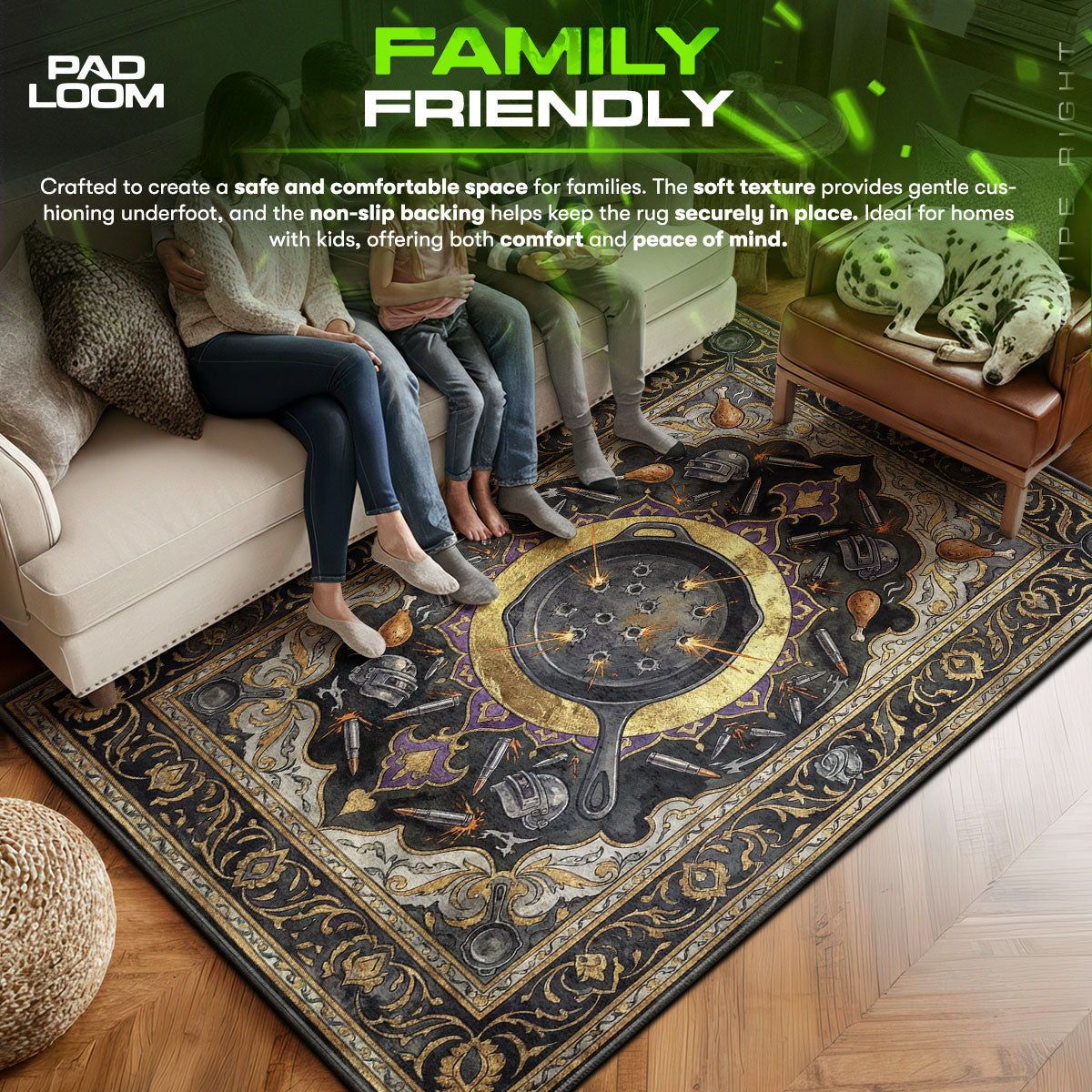 Battle Pan Ricochet Rug - PUBG Chair Mat