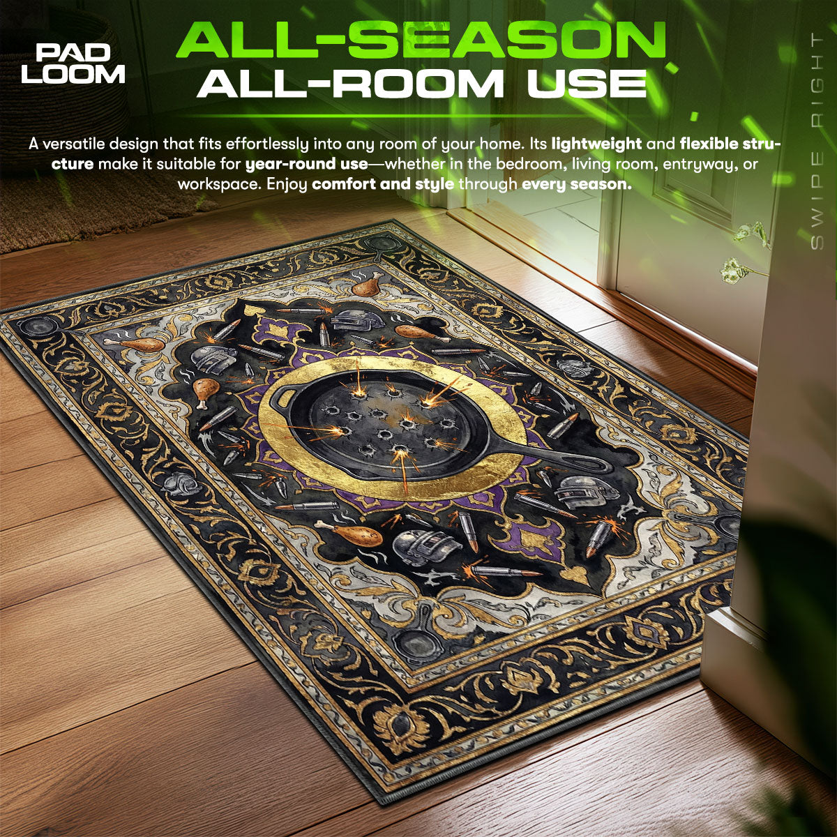 Battle Pan Ricochet Rug - PUBG Chair Mat