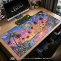 Bayleef Crystal Sunset Mouse Pad – gaming desk mat by Padloom