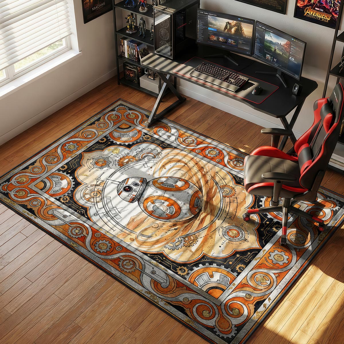 BB Steampunk Gear Star Wars Room rug — main product view
