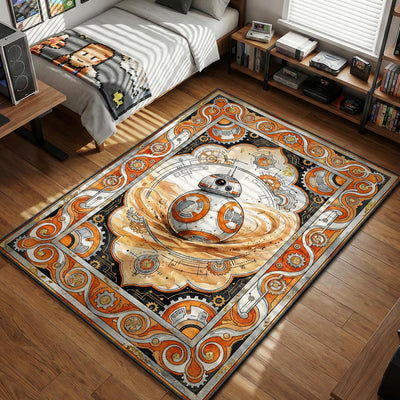 BB-8 Steampunk Zahnrad Teppich - Star Wars Raumteppich