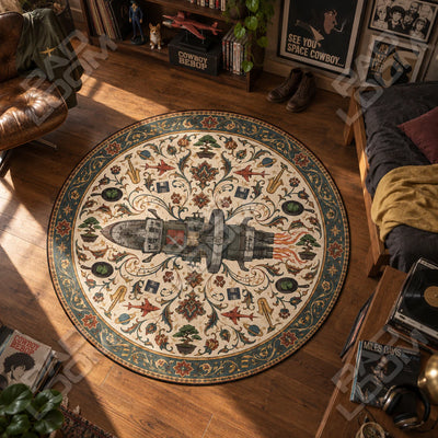 Bebop Ship Medallion Round Rug - Cowboy Bebop Chair Mat