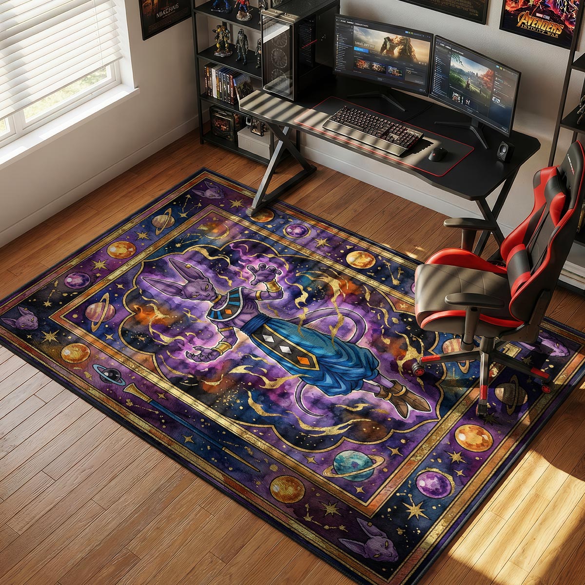 God Destruction Beerus Dragon Ball Super Chair rug — main product view
