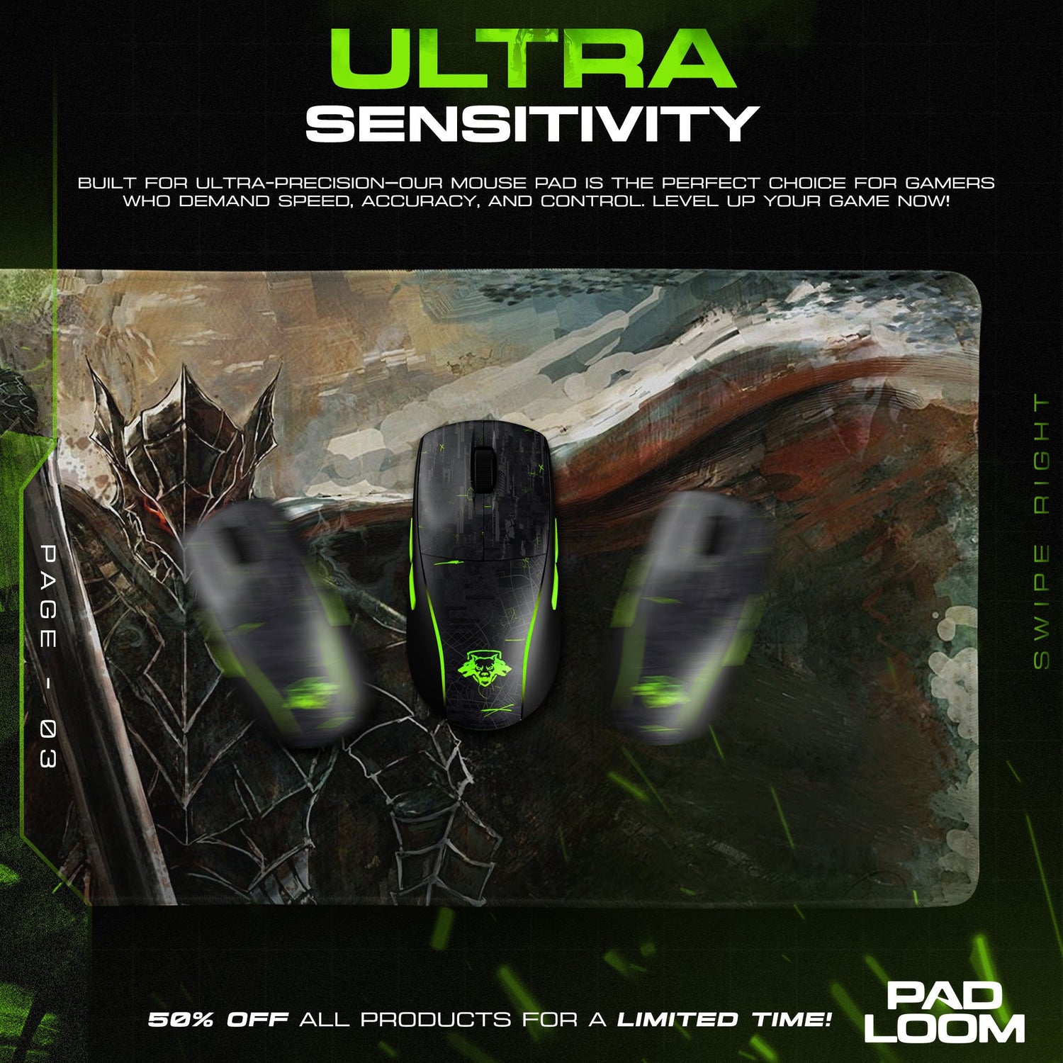 Berserk Berserker Armor Mouse Pad - Dark Fantasy Gaming Desk Mat Padloom