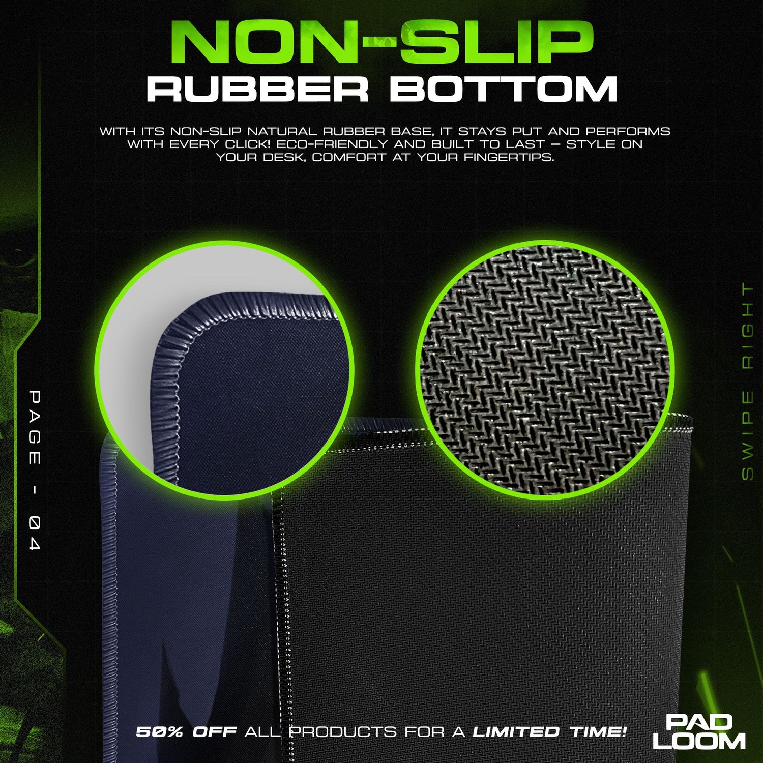 Berserk Dragon Slayer Mouse Pad - Dark Fantasy Gaming Desk Mat Padloom