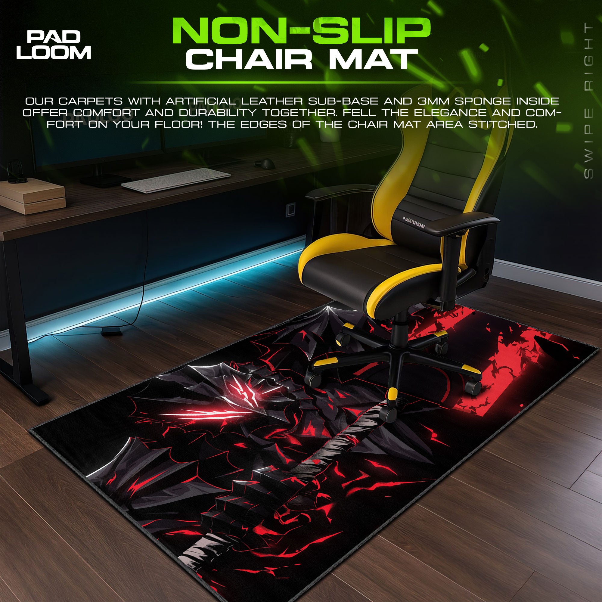 Berserk Eclipse Strike Mouse Pad, Dark Anime Gaming Desk Mat