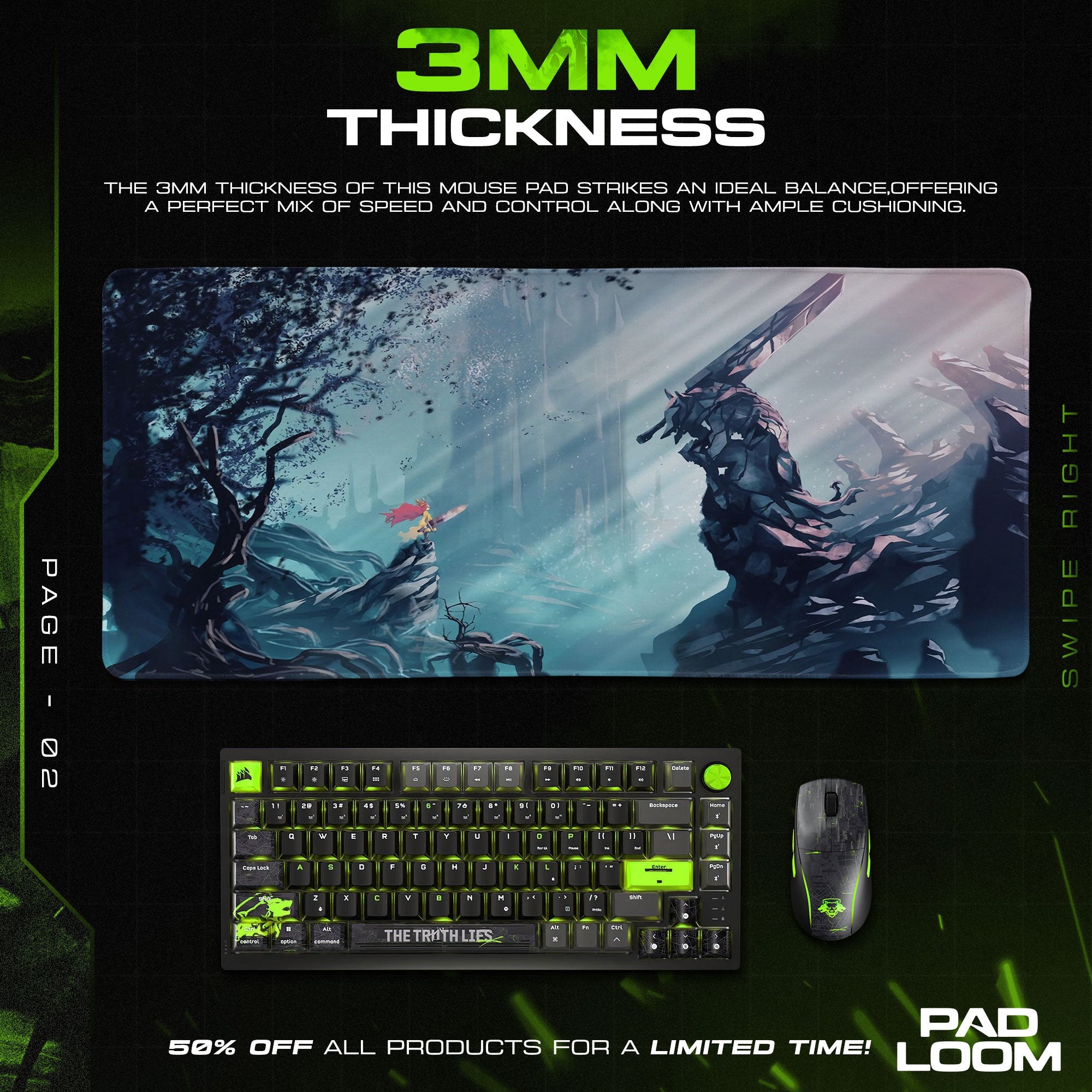 Berserk Hill of Swords Mouse Pad - Epic Anime Gaming Desk Mat Padloom