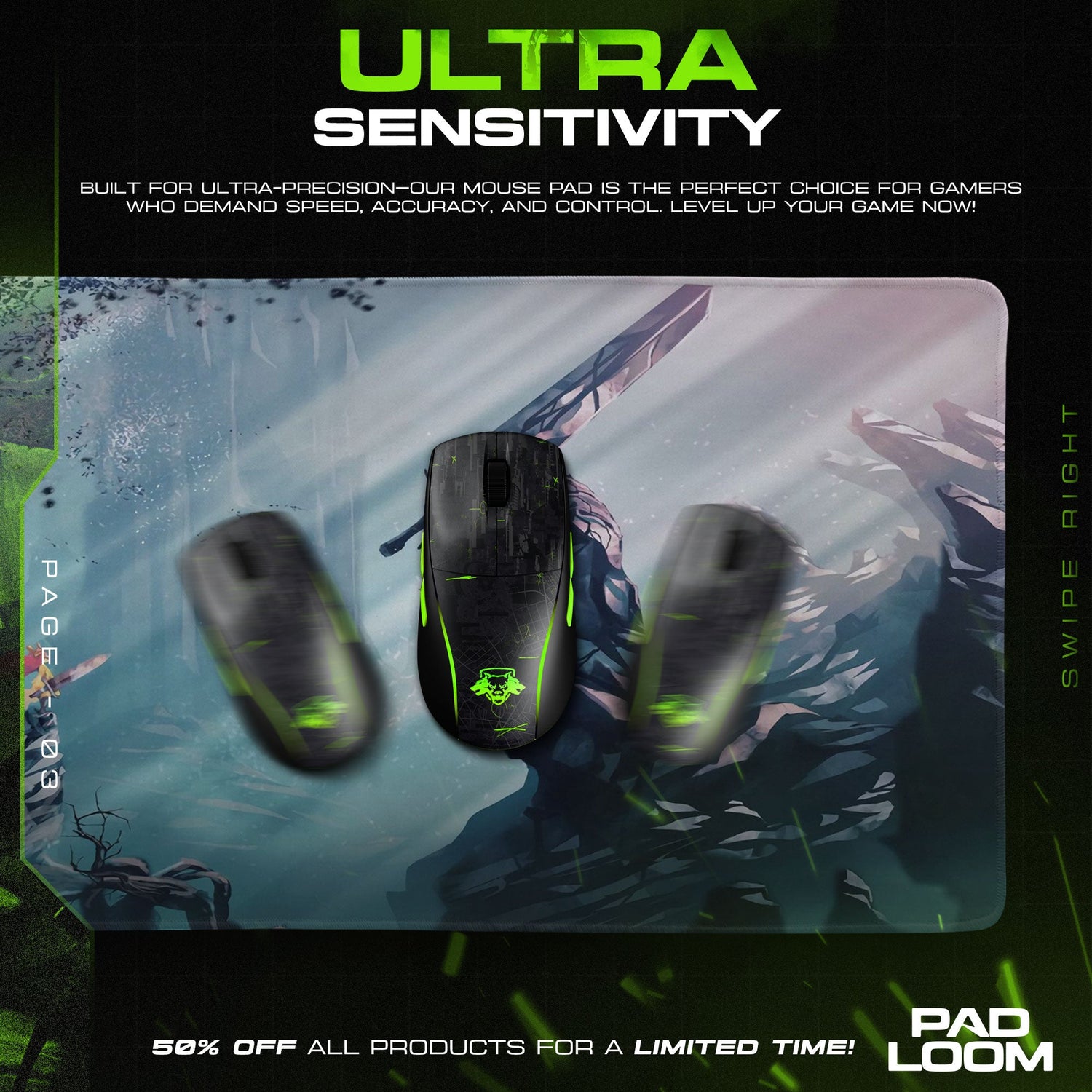 Berserk Hill of Swords Mouse Pad - Epic Anime Gaming Desk Mat Padloom