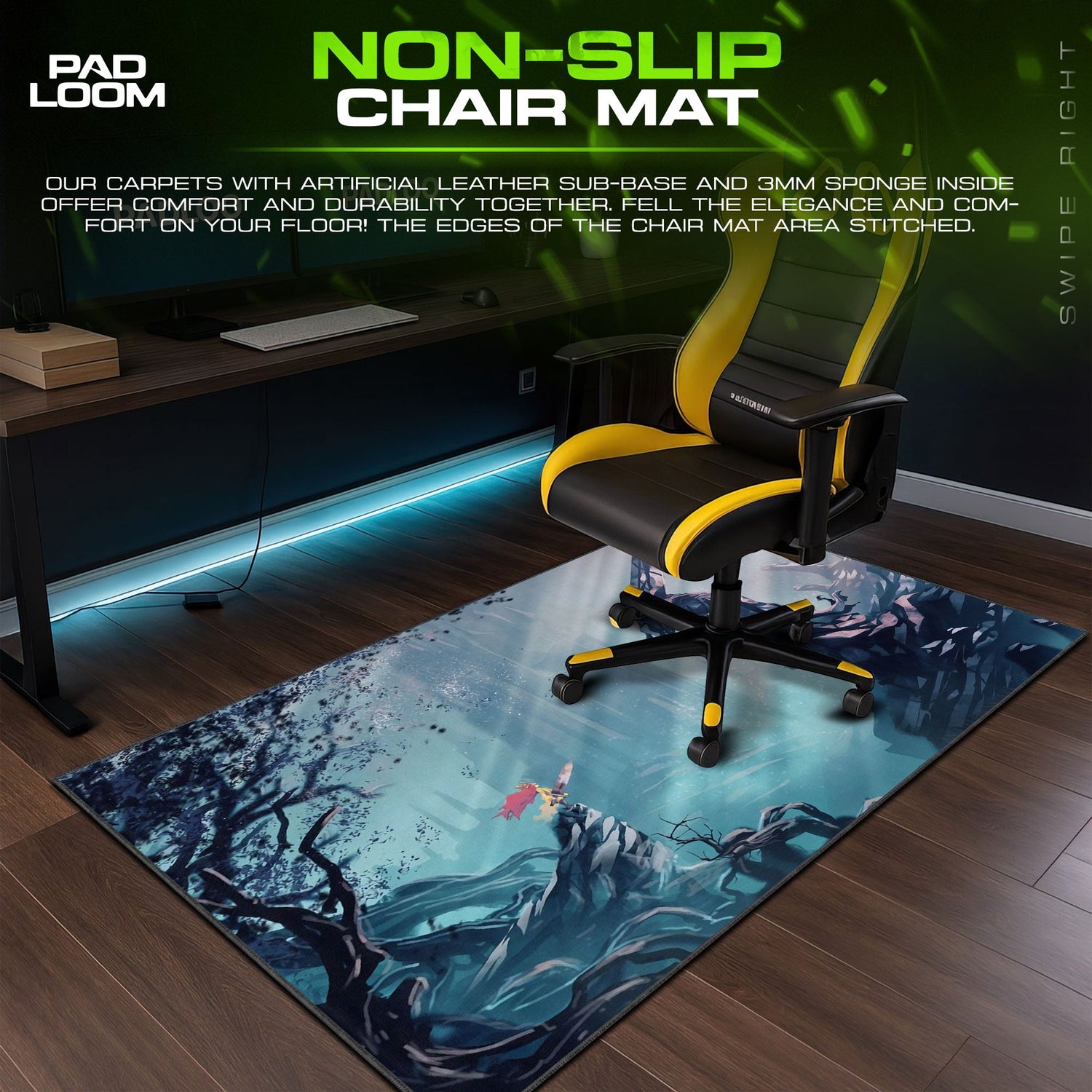 Berserk Hill of Swords Mouse Pad - Epic Anime Gaming Desk Mat Padloom