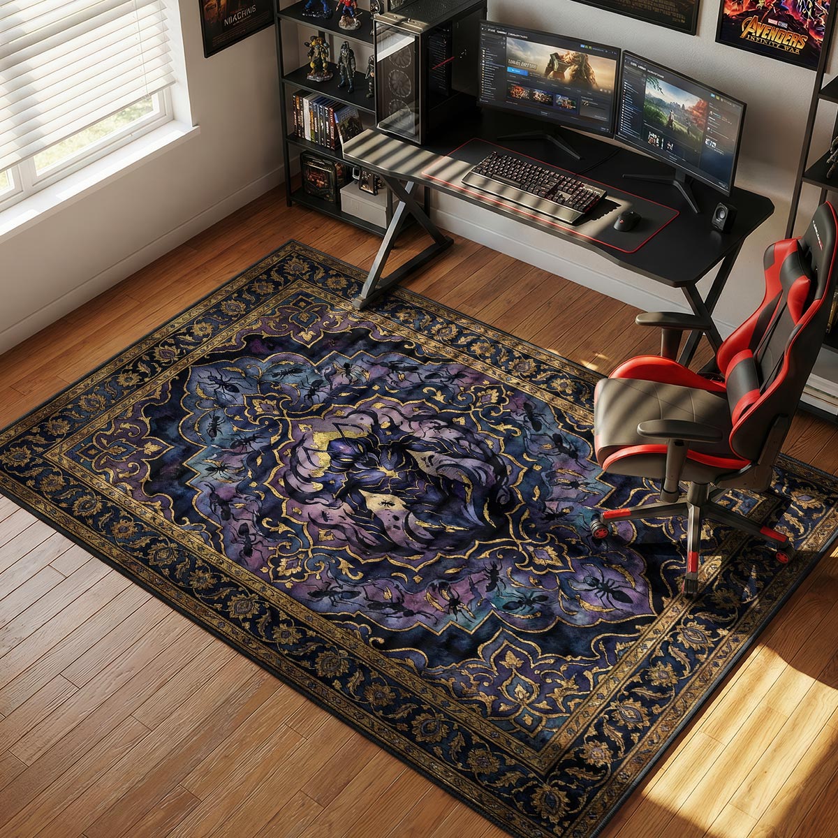 Beru Shadow Ant King Rug - Solo Leveling Chair Mat