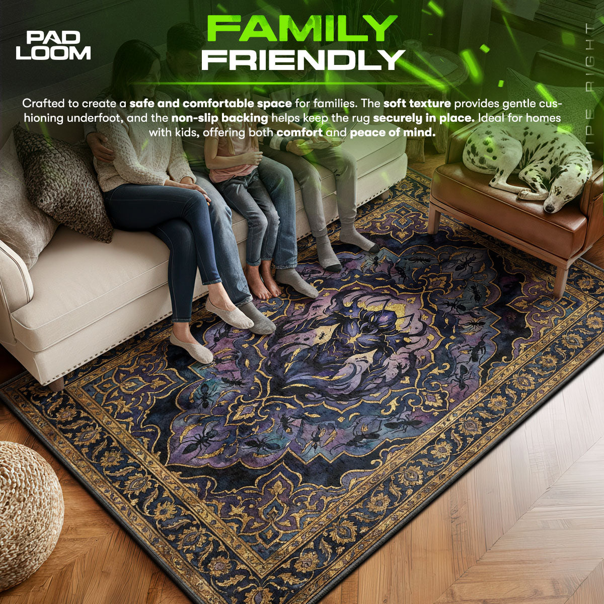 Beru Shadow Ant King Rug - Solo Leveling Chair Mat