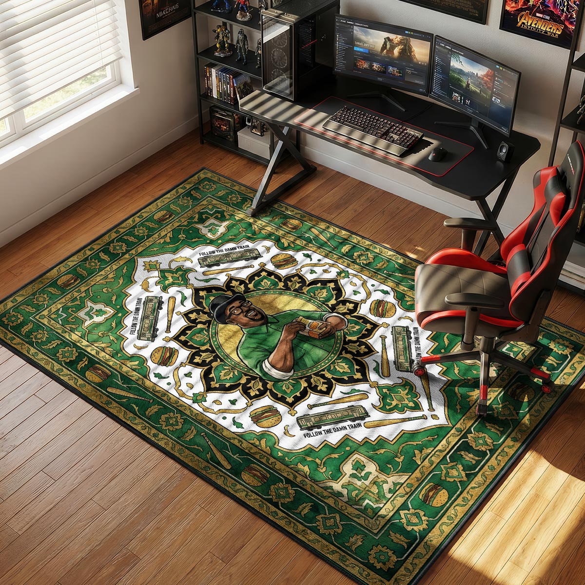 Big Smoke Train Chase Rug - GTA San Andreas Chair Mat