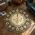 Bill Cipher Medaillon Gravity Falls runder Teppich im Wohnraum - Gravity Falls Stuhlmatte