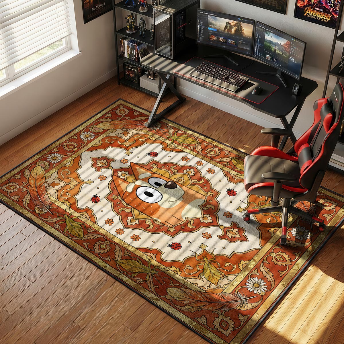 Bluey Bingo Autumn Kids Floor rug — main product view