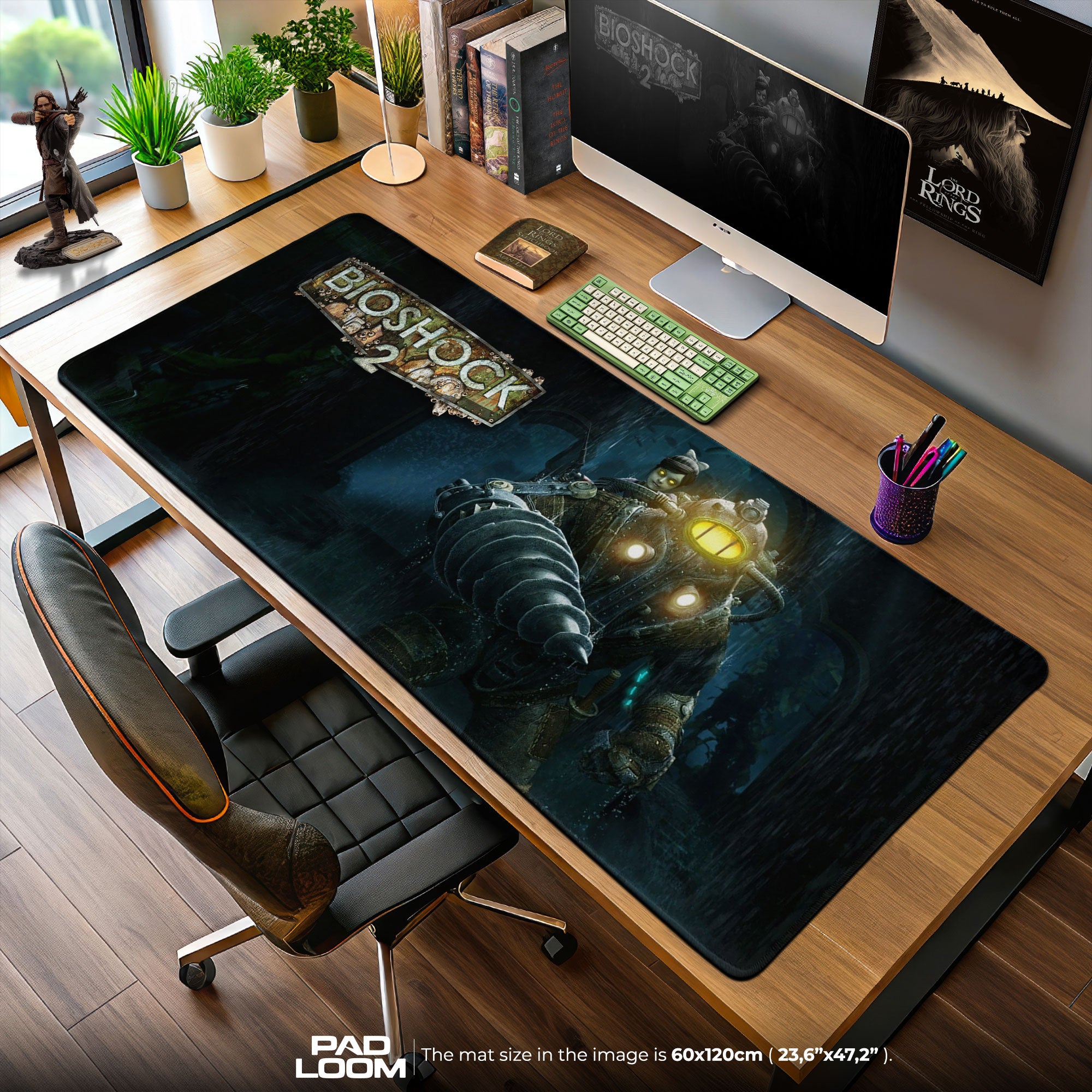 Bioshock – Big Daddy Descent Mouse Pad, Gamer Desk Mat