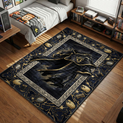 Black Bulls Mantle Grimoire Rug - Black Clover Chair Mat
