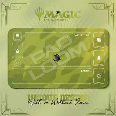 Black Cat Meadow Playmat - MTG Magic Mat