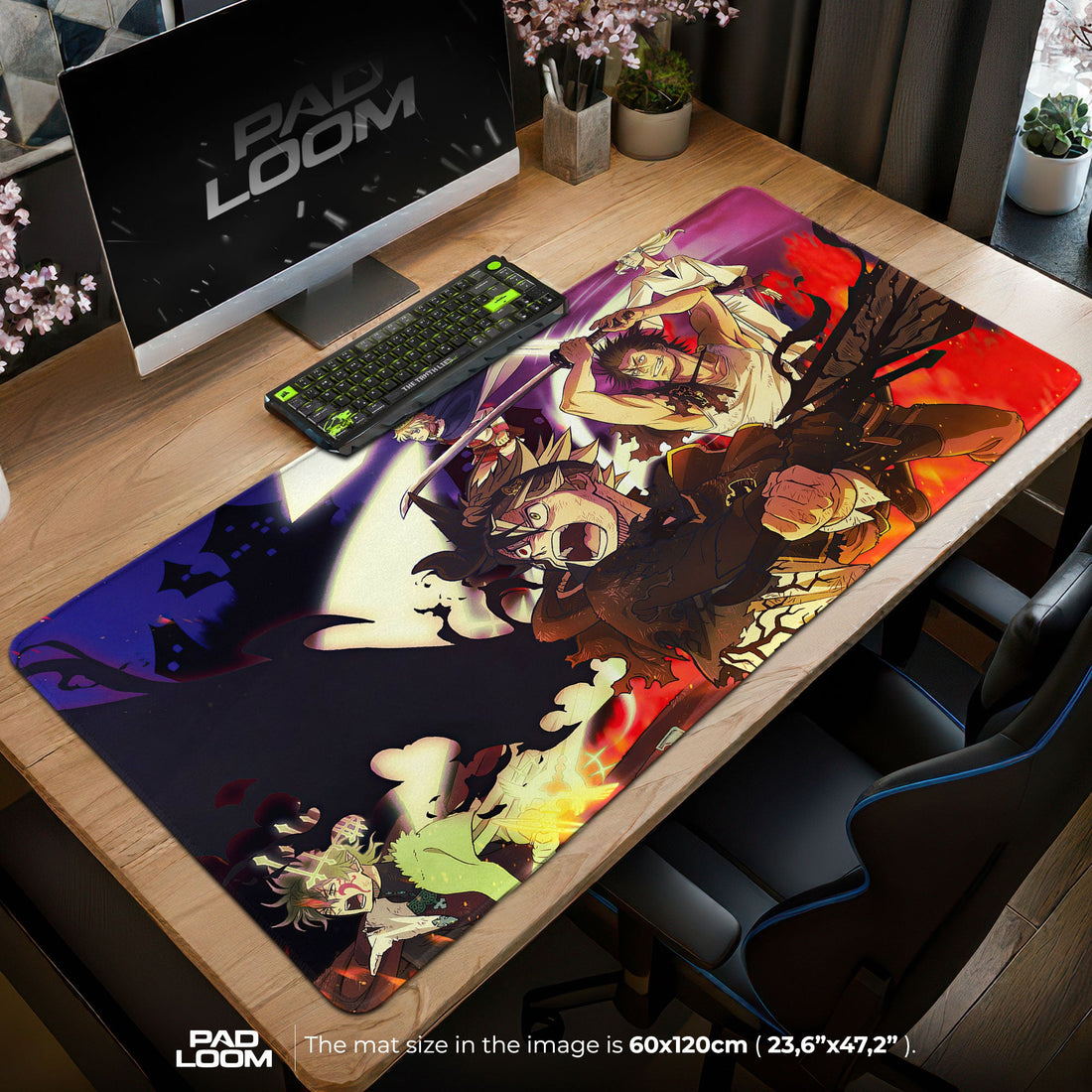 Black Clover Mouse Pad - Magic Duel Anime Desk Mat Padloom