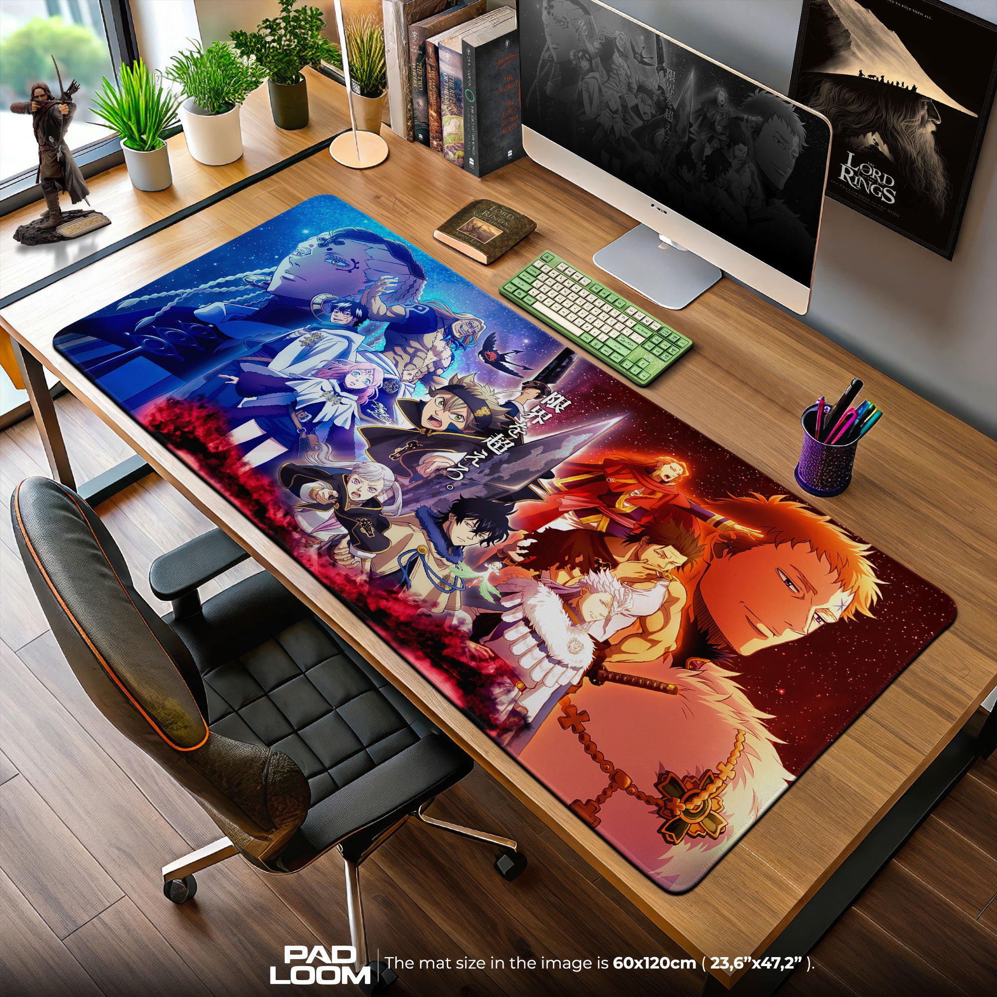 Black Clover Magic Knights Mauspad, Anime Gaming Schreibtischmatte