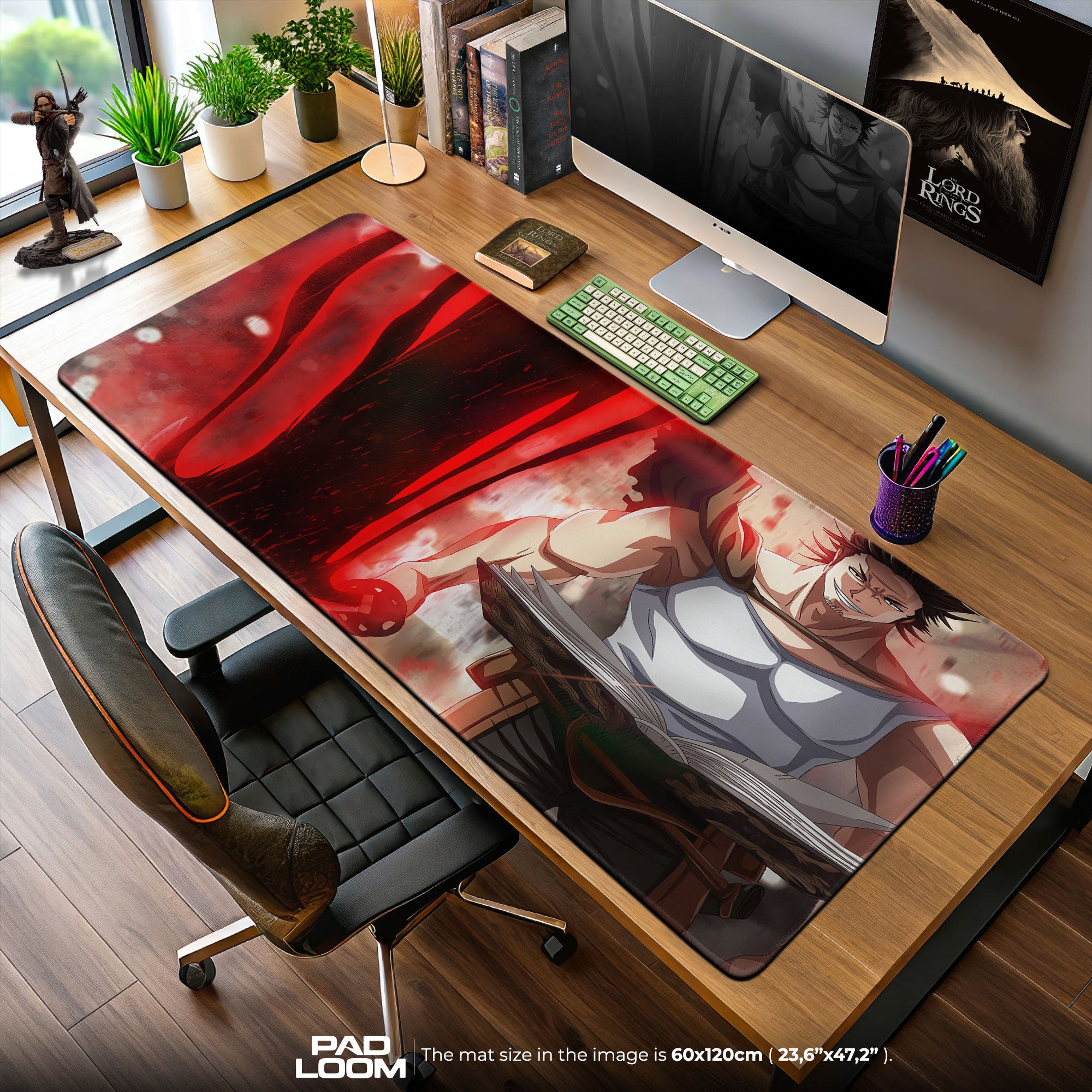 Black Clover Yami Mauspad, Captain Yami Anime Gaming Schreibtischmatte