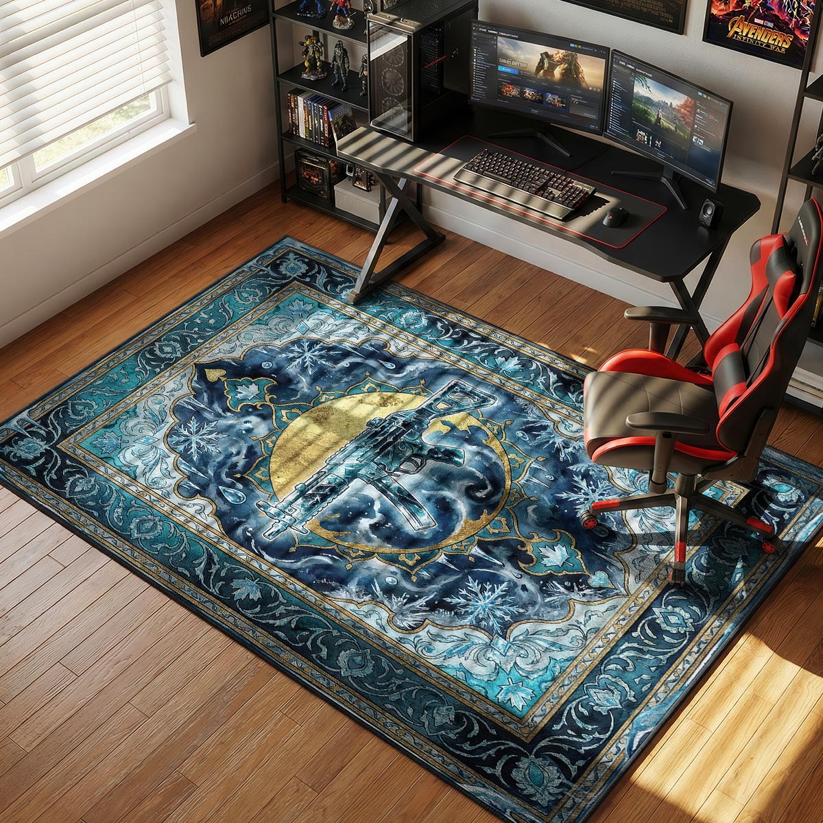 Black Ice MP5 Legendärer Teppich - Rainbow Six Belagerung Stuhlmatte