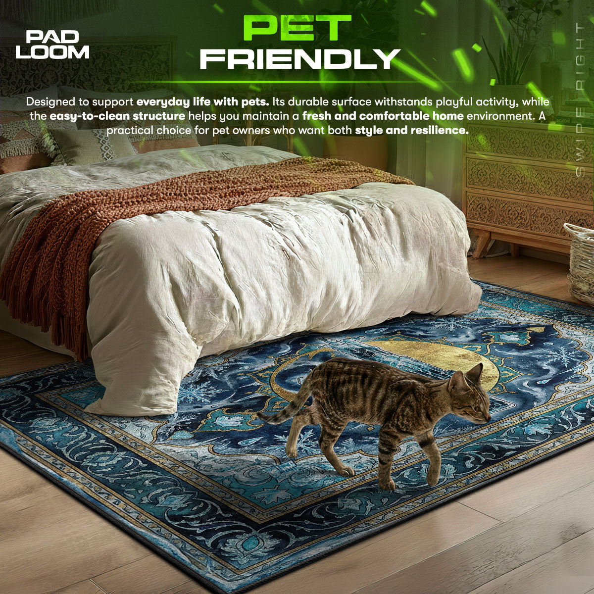 Black Ice MP5 Legendärer Teppich - Rainbow Six Belagerung Stuhlmatte