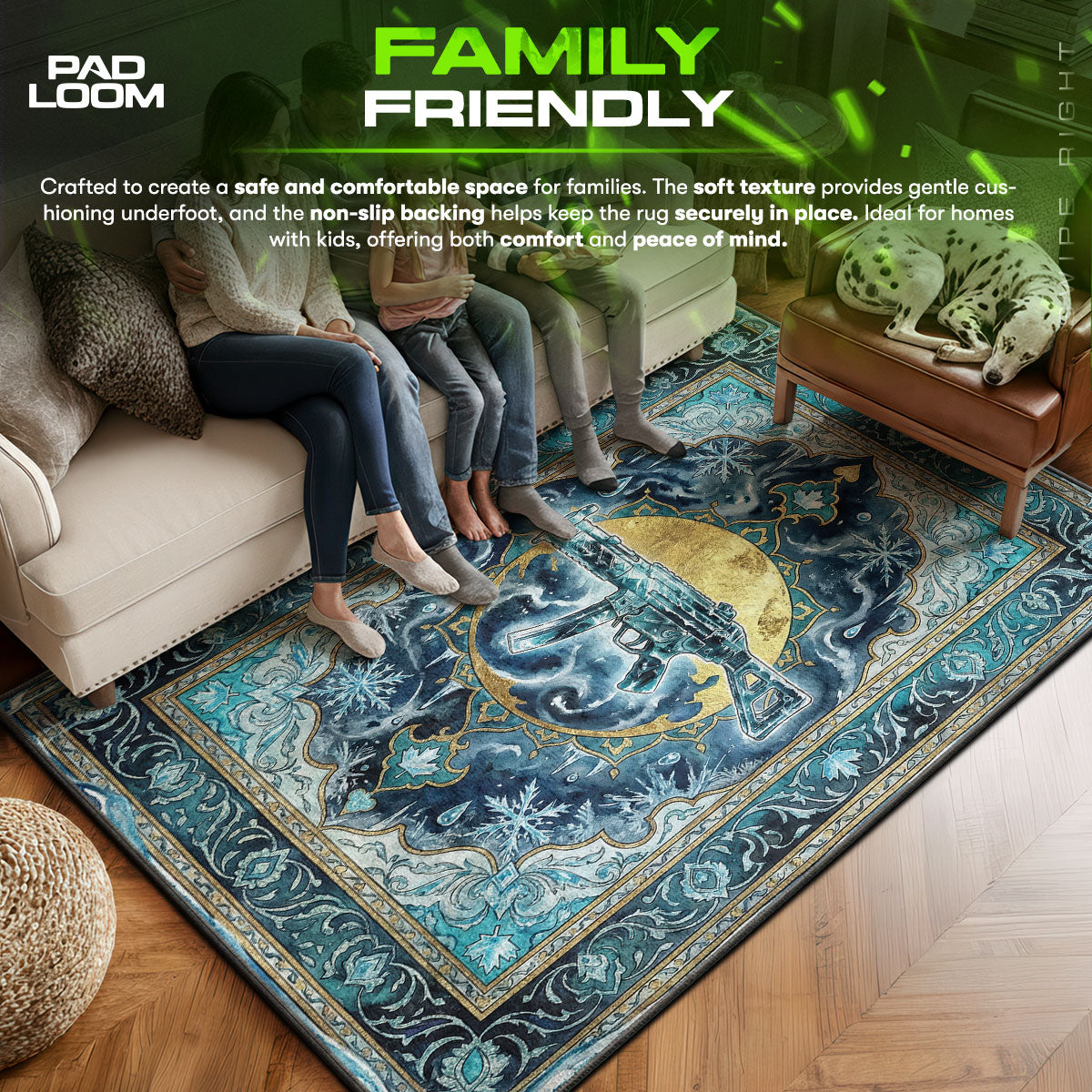 Black Ice MP5 Legendärer Teppich - Rainbow Six Belagerung Stuhlmatte