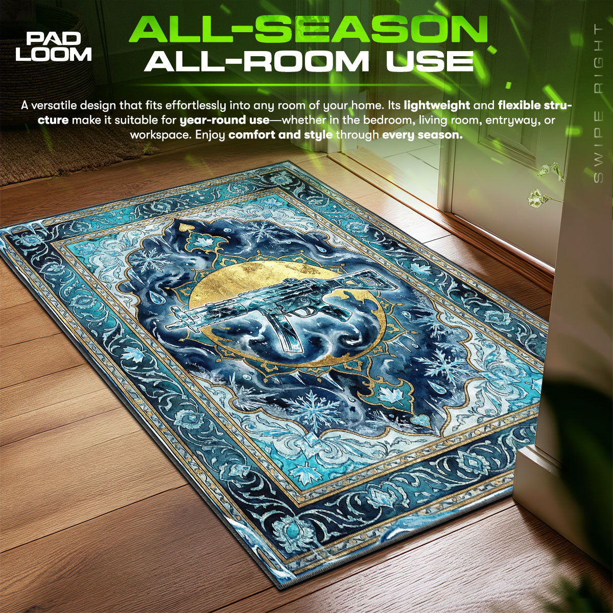 Black Ice MP5 Legendärer Teppich - Rainbow Six Belagerung Stuhlmatte