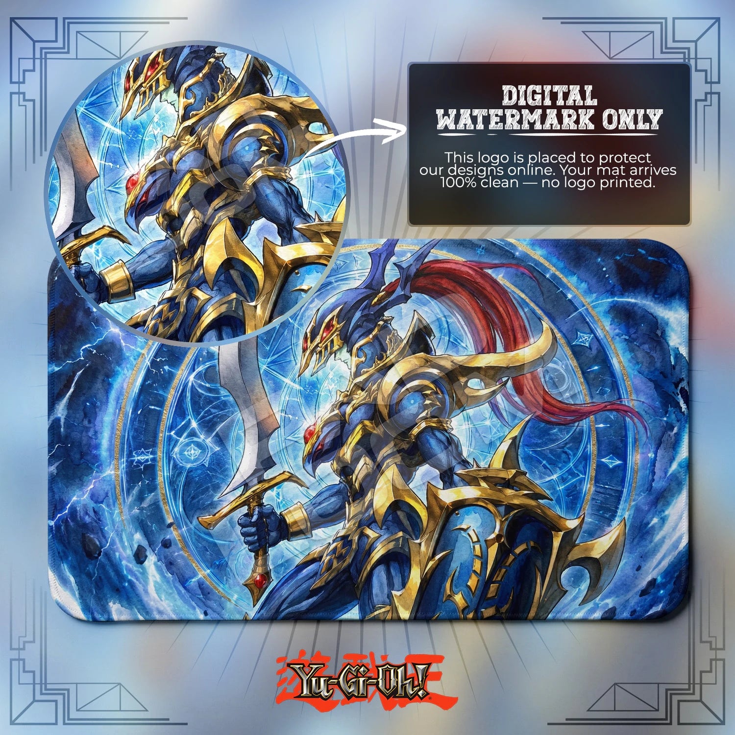 Black Luster Soldier Ritual Playmat - Yugioh Mat