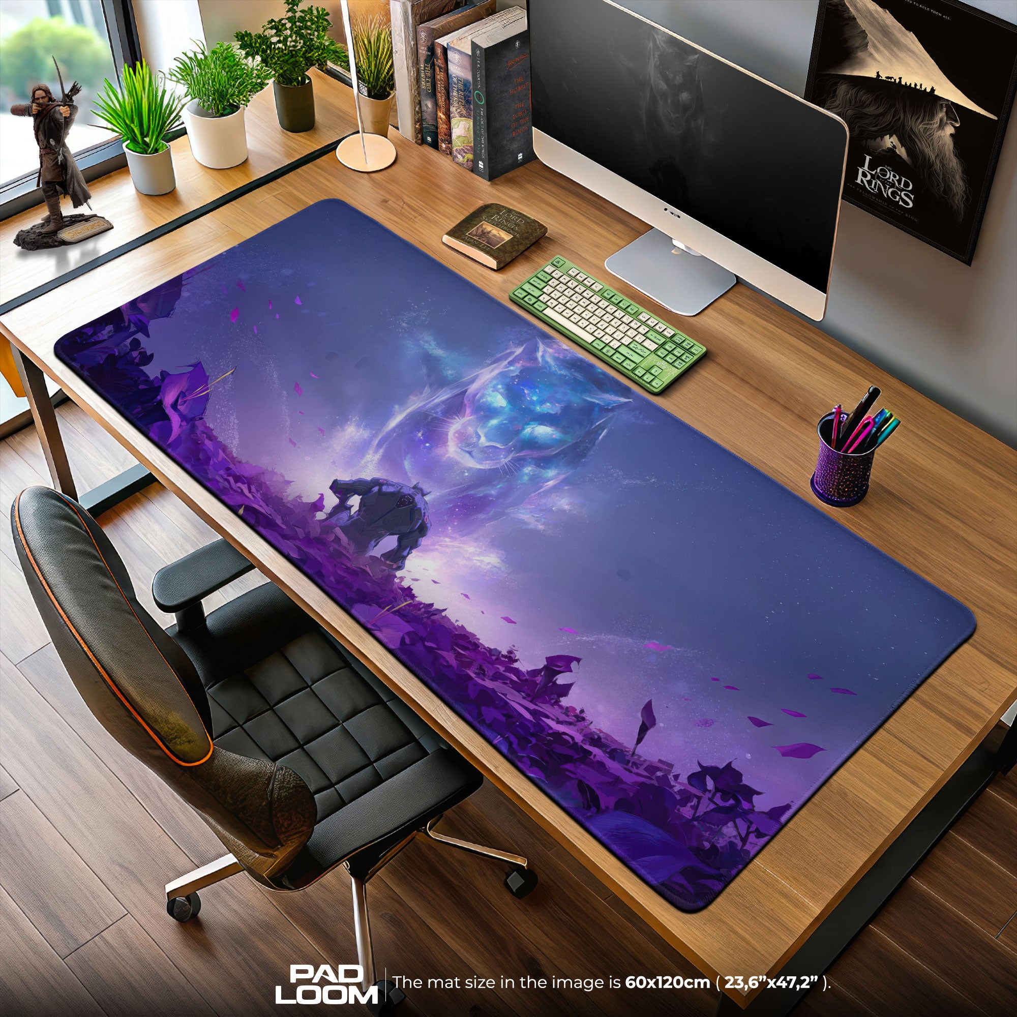 Black Panther Spirit Realm Mouse Pad, Marvel Game Desk Mat
