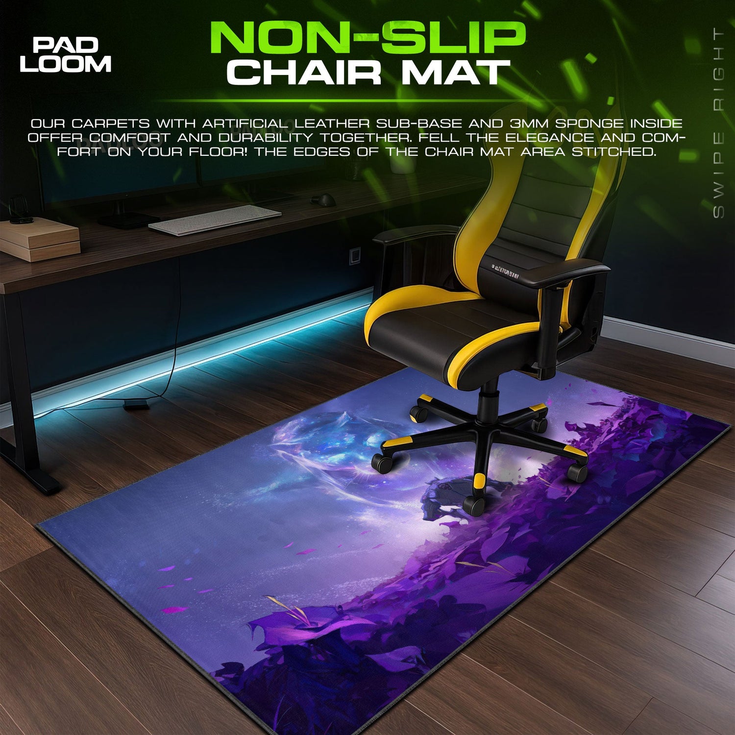 Black Panther Spirit Realm Mouse Pad, Marvel Game Desk Mat Padloom