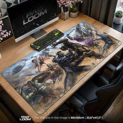 Black Panther Wakanda War Mouse Pad - Marvel Desk Mat