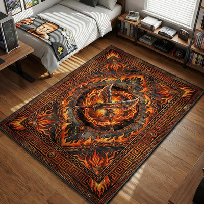 Blades of Chaos Inferno Rug - God of War Chair Mat