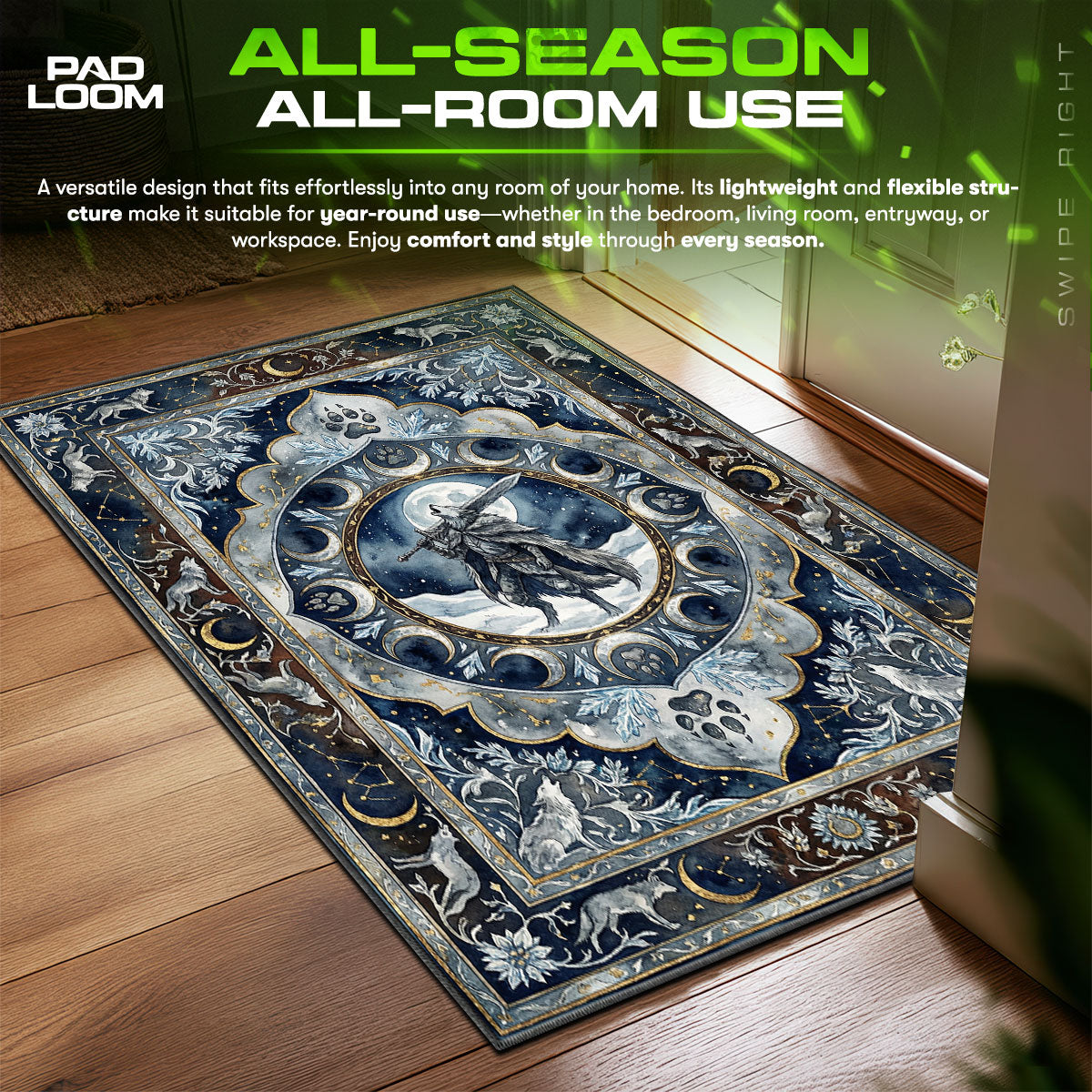 Blaidd the Half-Wolf Lunar Rug - Elden Ring Chair Mat