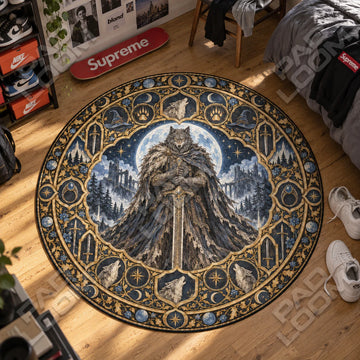 Blaidd Moonlit Round Rug - Elden Ring Chair Mat