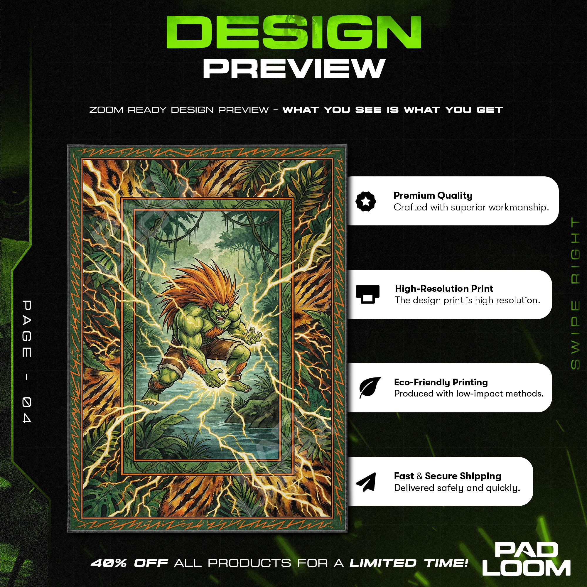 Chair character design printed on rug