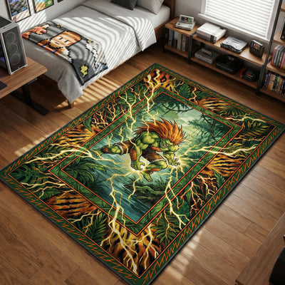Blanka Elektrischer Donner Teppich - Street Fighter Stuhlunterlage