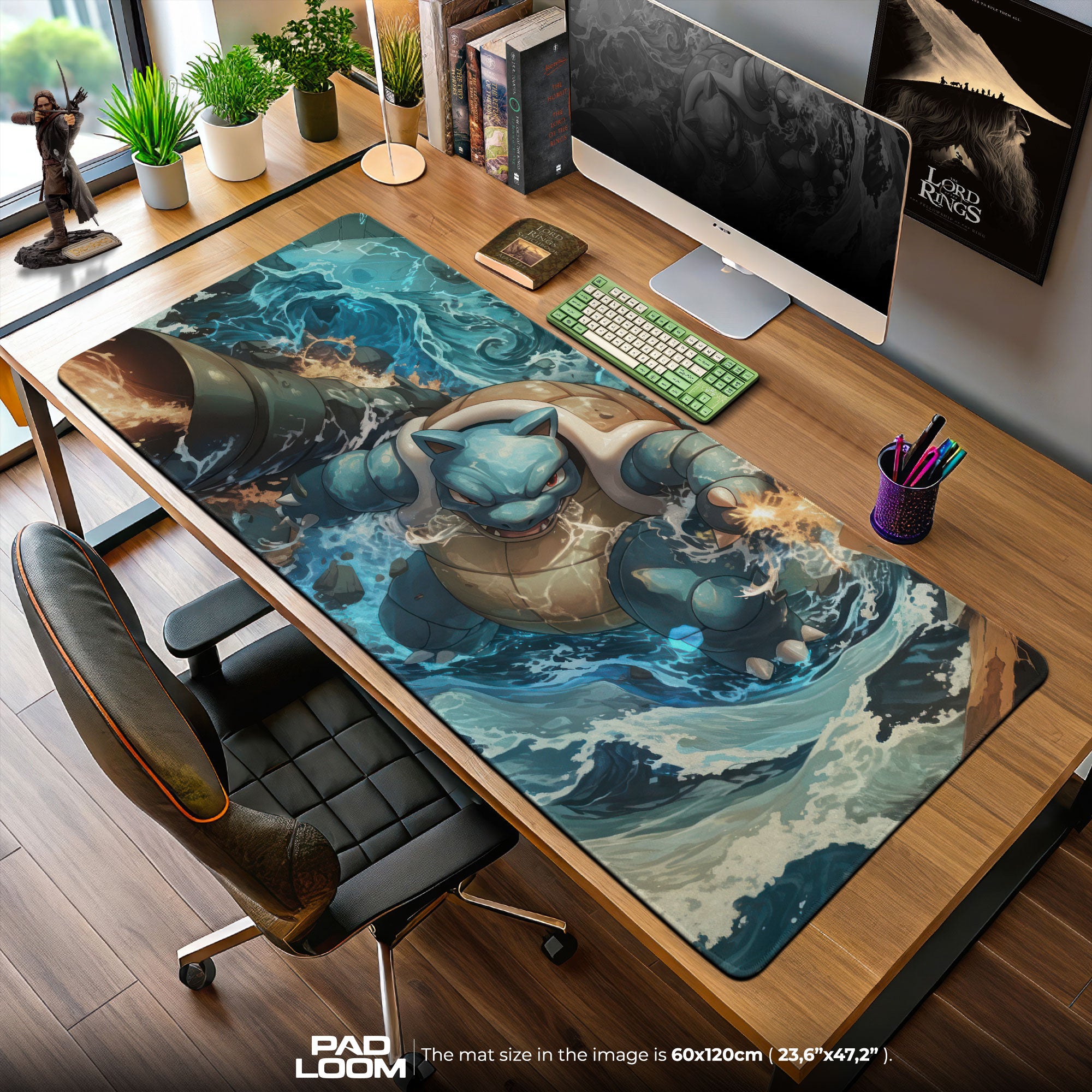 Blastoise Hydro Blast Mouse Pad, Pokémon Gaming Desk Mat