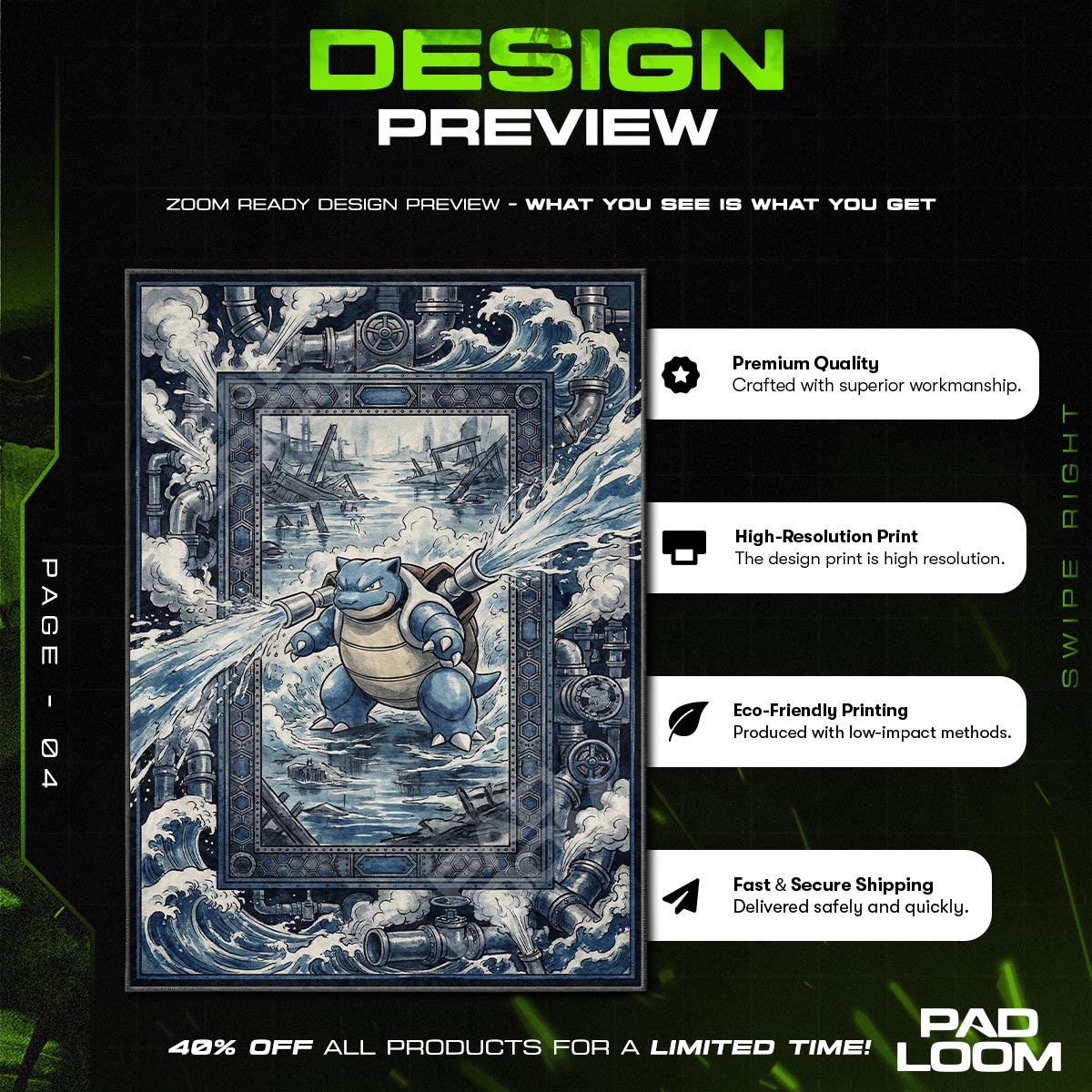 Chair character design printed on rug