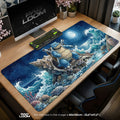 Blastoise Starlit Tide Mouse Pad – gaming desk mat by Padloom