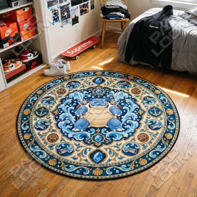 Blastoise Tidal Round Rug - Pokemon Chair Mat