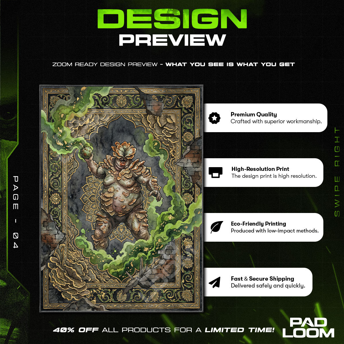 Bloater Spore Cloud Rug - The Last of Us Chair Mat