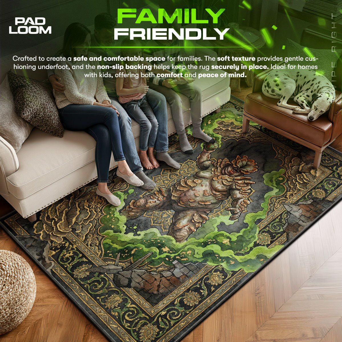 Bloater Spore Cloud Rug - The Last of Us Chair Mat